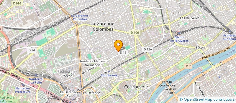 localisation de l'entreprise MADAME SYLVIA SELLAM à COURBEVOIE