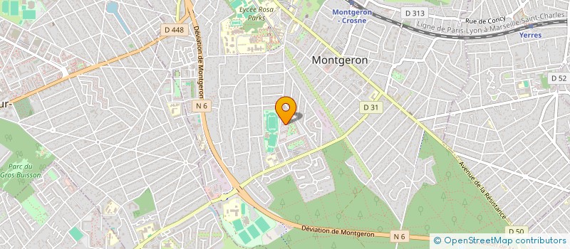 localisation de l'entreprise MADAME SYLVIA SHENOUDA  MONTGERON