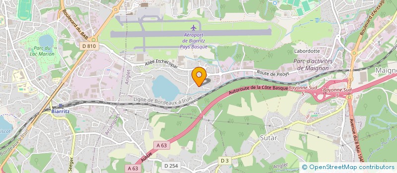 localisation de l'entreprise MADAME SYLVIA TORCAL  ANGLET