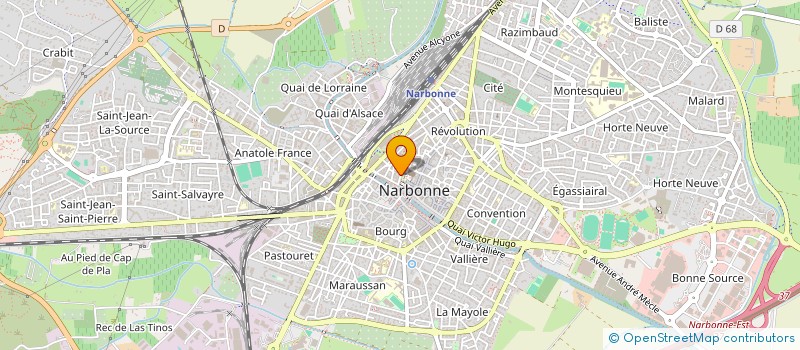 localisation de l'entreprise MADAME SYLVIA VINCENT  NARBONNE