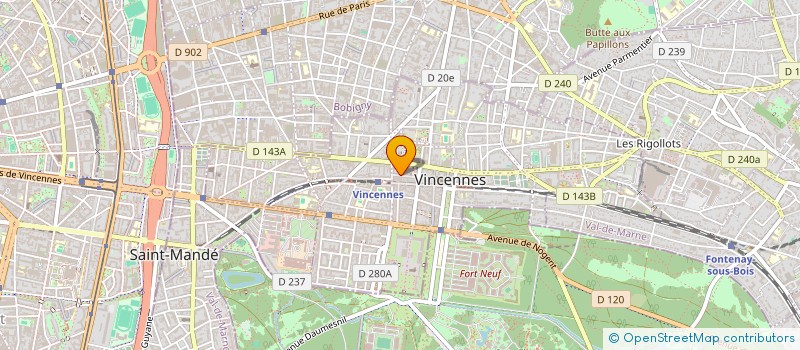 localisation de l'entreprise MADAME SYLVIANE AGRET à VINCENNES