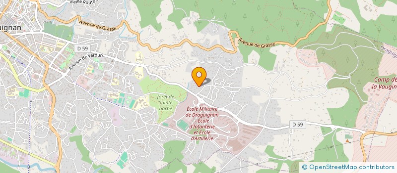 localisation de l'entreprise MADAME SYLVIANE ANGELO  DRAGUIGNAN