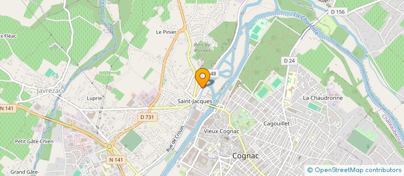 localisation de l'entreprise MADAME SYLVIANE BAIOCCHI à COGNAC