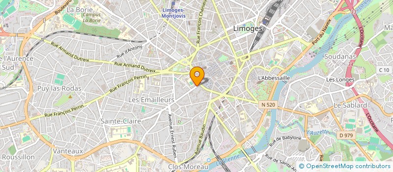 localisation de l'entreprise MADAME SYLVIANE BALLOT à LIMOGES
