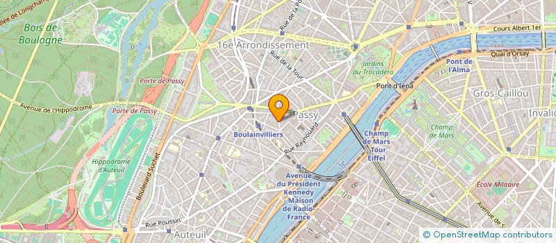 localisation de l'entreprise MADAME SYLVIANE BONNEFOUS à PARIS