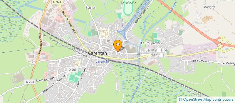 localisation de l'entreprise MADAME SYLVIANE BOULEY  CARENTAN-LES-MARAIS