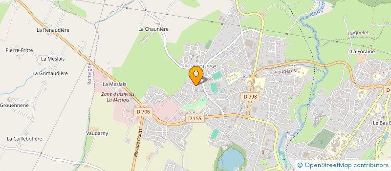 localisation de l'entreprise MADAME SYLVIANE BOURDET GROUSSARD  LECOUSSE