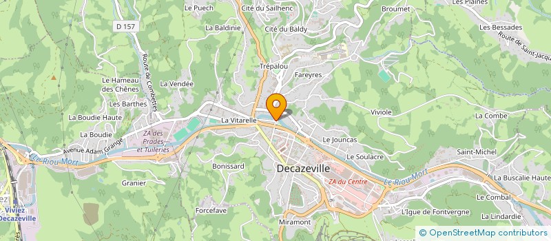 localisation de l'entreprise MADAME SYLVIANE BOUSQUET  DECAZEVILLE