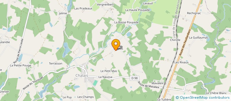 localisation de l'entreprise MADAME SYLVIANE BRANENX à CHALAIS