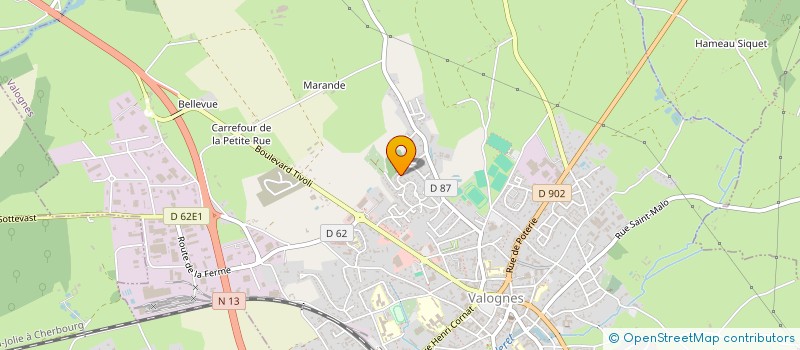 localisation de l'entreprise MADAME SYLVIANE BRATIGNY  VALOGNES