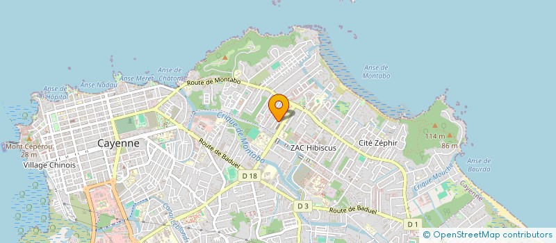 localisation de l'entreprise MADAME SYLVIANE CARISTAN  CAYENNE