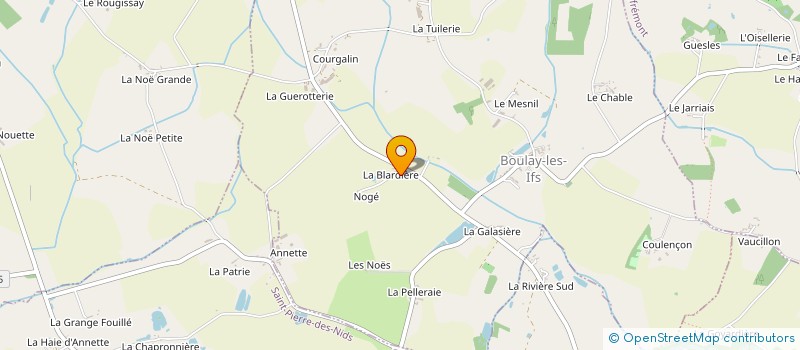 localisation de l'entreprise MADAME SYLVIANE CHAMBRIER  BOULAY-LES-IFS