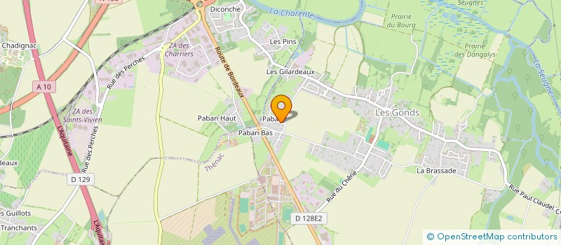 localisation de l'entreprise MADAME SYLVIANE CHARRIER  LES GONDS