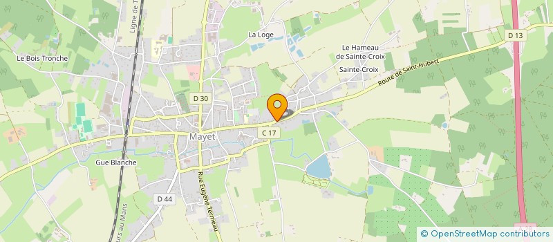 localisation de l'entreprise MADAME SYLVIANE CHESNEAU  MAYET