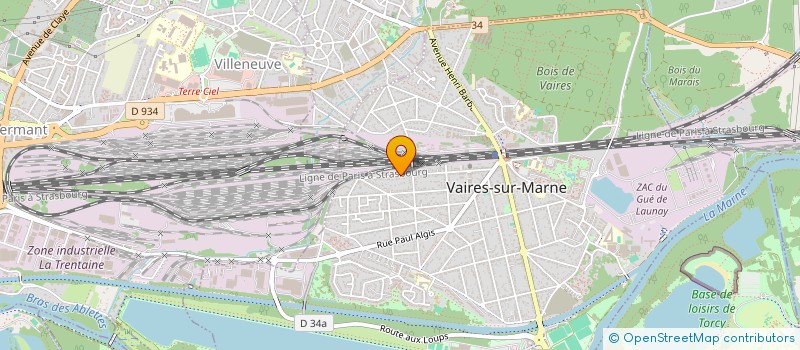 localisation de l'entreprise MADAME SYLVIANE CHICH  VAIRES-SUR-MARNE