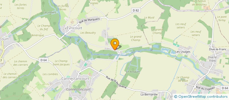 localisation de l'entreprise MADAME SYLVIANE CLAVIER  EVRICOURT