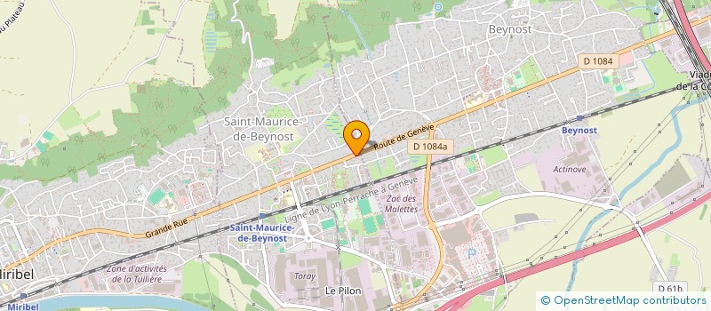 localisation de l'entreprise MADAME SYLVIANE COMBE  SAINT-MAURICE-DE-BEYNOST