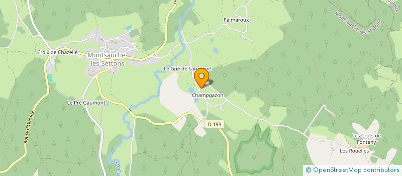 localisation de l'entreprise MADAME SYLVIANE CORVISIER à MONTSAUCHE LES SETTONS