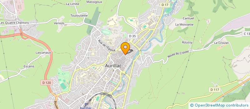 localisation de l'entreprise MADAME SYLVIANE COUDON à AURILLAC