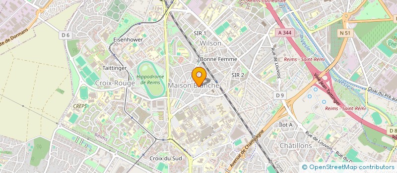 localisation de l'entreprise MADAME SYLVIANE DAVID à REIMS
