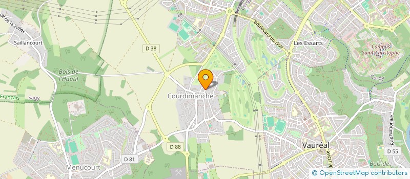 localisation de l'entreprise MADAME SYLVIANE DONGUI NTSAMBA  COURDIMANCHE