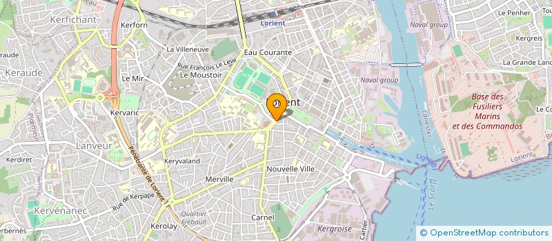 localisation de l'entreprise MADAME SYLVIANE DONNARD à LORIENT