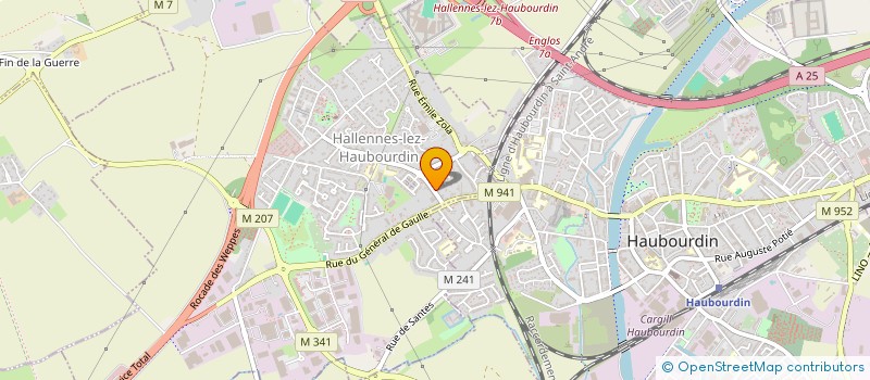 localisation de l'entreprise MADAME SYLVIANE DUFOUR  HALLENNES-LEZ-HAUBOURDIN