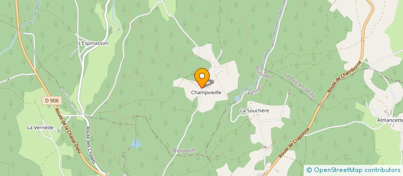 localisation de l'entreprise MADAME SYLVIANE EYMARD  LA CHAISE-DIEU