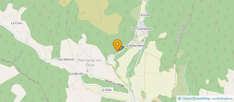 localisation de l'entreprise MADAME SYLVIANE FAURE  MARIGNAC-EN-DIOIS