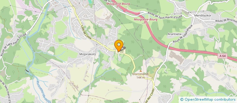 localisation de l'entreprise MADAME SYLVIANE FONTAINE  SAINT-PIERRE-D'IRUBE