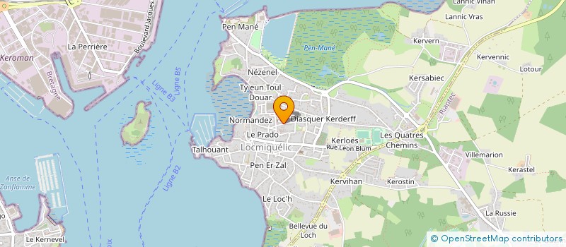 localisation de l'entreprise MADAME SYLVIANE GAHINET à LOCMIQUELIC