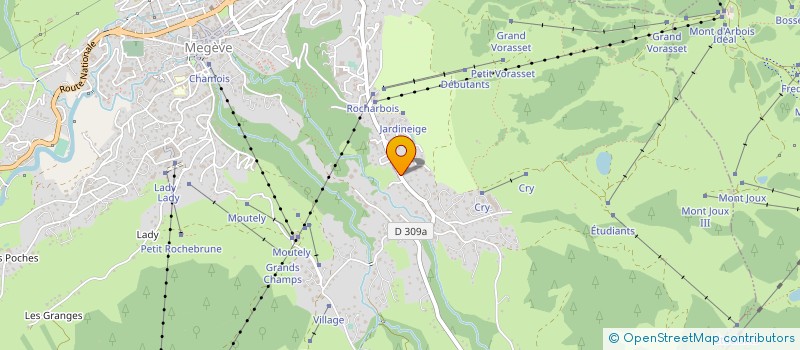 localisation de l'entreprise MADAME SYLVIANE GAIDDON à MEGEVE