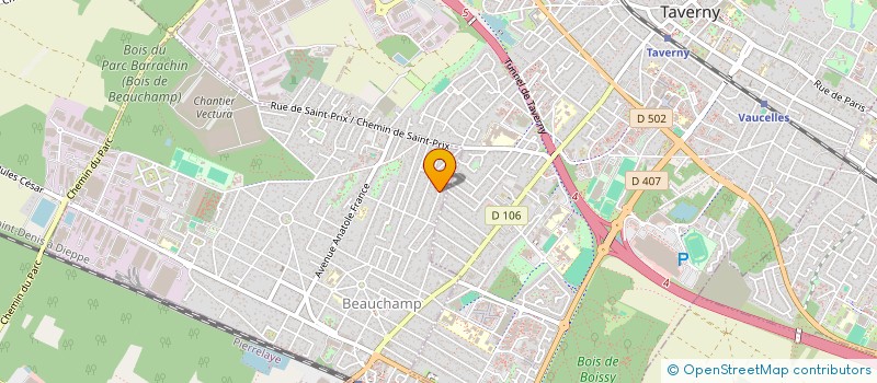 localisation de l'entreprise MADAME SYLVIANE GAZIER  BEAUCHAMP