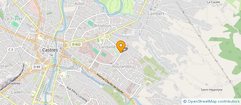 localisation de l'entreprise MADAME SYLVIANE GIRONIS  CASTRES