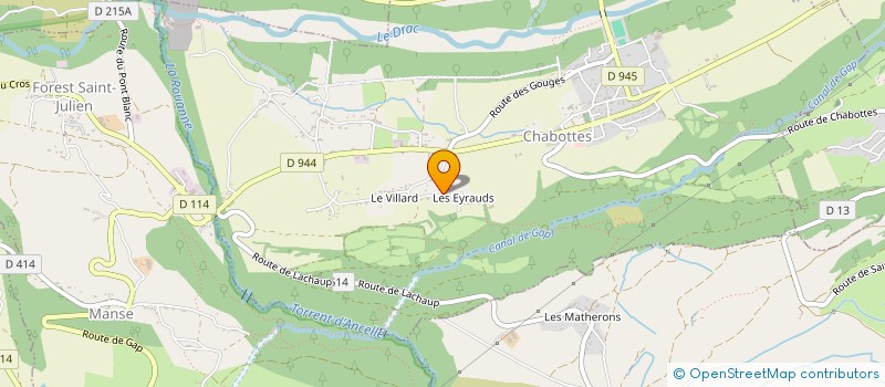 localisation de l'entreprise MADAME SYLVIANE GRIMAUD à CHABOTTES