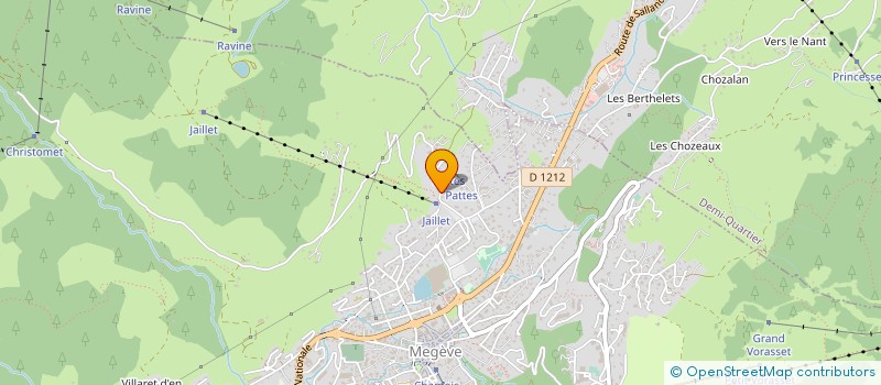 localisation de l'entreprise MADAME SYLVIANE GUILLERMIN  MEGEVE