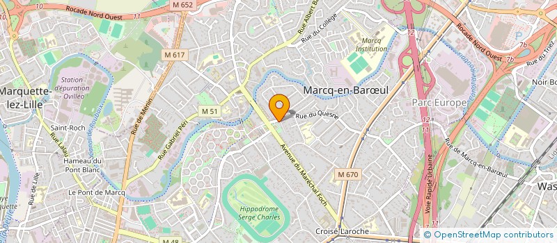 localisation de l'entreprise MADAME SYLVIANE JACQUET à MARCQ-EN-BARŒUL