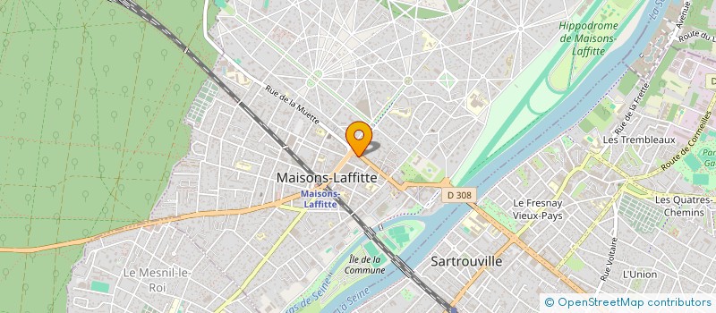 localisation de l'entreprise MADAME SYLVIANE KOIRAN à MAISONS-LAFFITTE