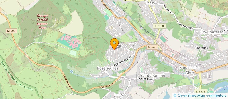 localisation de l'entreprise MADAME SYLVIANE LABAUNE  ROZERIEULLES