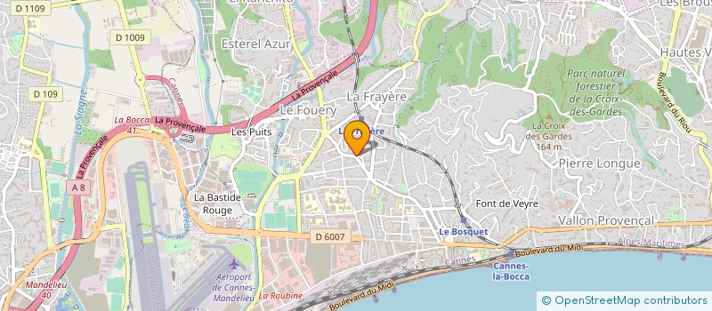 localisation de l'entreprise MADAME SYLVIANE LAFORGE à CANNES