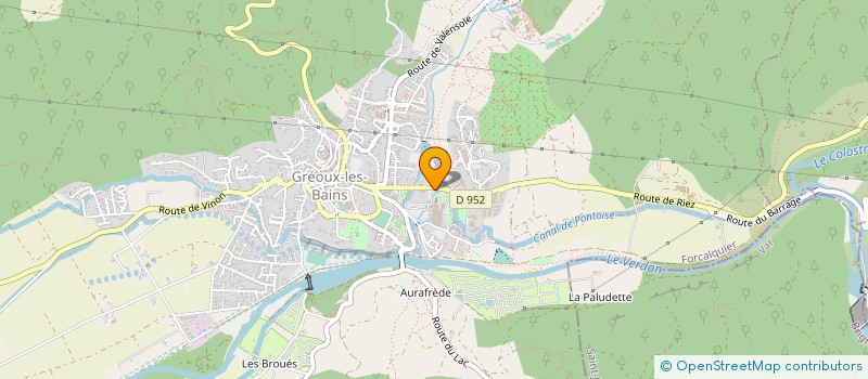 localisation de l'entreprise MADAME SYLVIANE LAUGIER à GREOUX-LES-BAINS