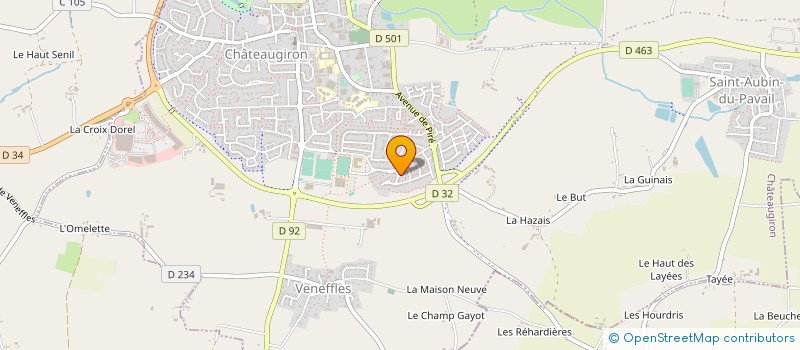 localisation de l'entreprise MADAME SYLVIANE LE CRAZ  CHATEAUGIRON