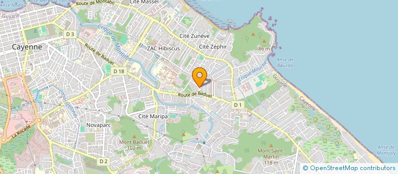 localisation de l'entreprise MADAME SYLVIANE LUCAS  CAYENNE