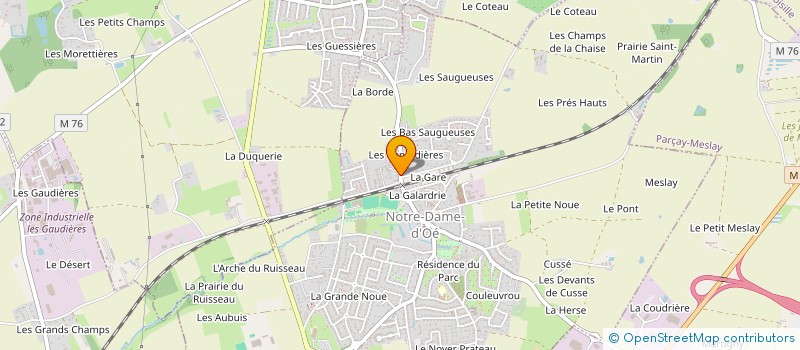 localisation de l'entreprise MADAME SYLVIANE MARTEL  NOTRE-DAME-D'OE