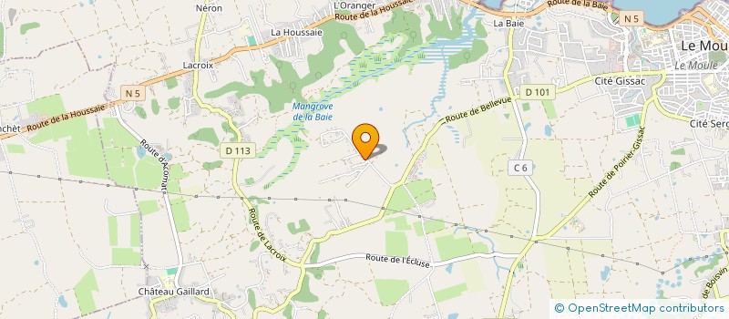 localisation de l'entreprise MADAME SYLVIANE MARTEL  LE MOULE