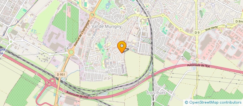 localisation de l'entreprise MADAME SYLVIANE MERESSE  REIMS