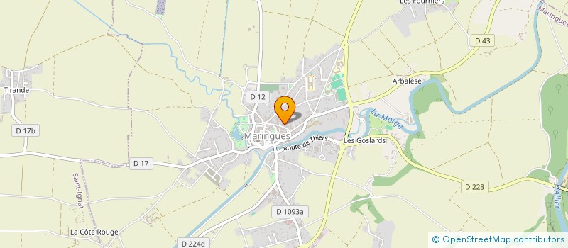 localisation de l'entreprise MADAME SYLVIANE MEYRONNE  MARINGUES