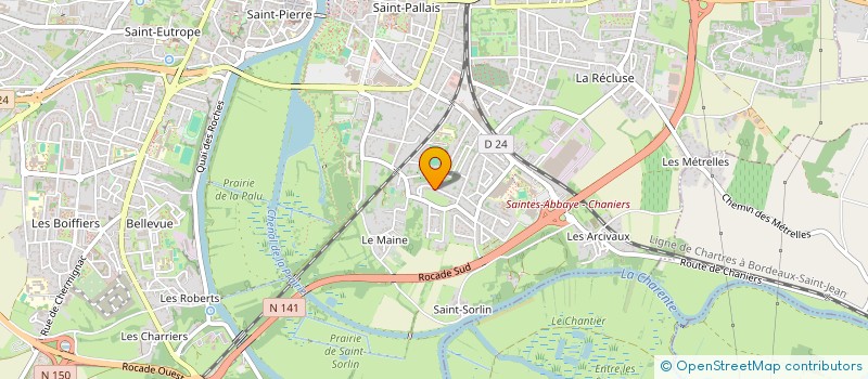 localisation de l'entreprise MADAME SYLVIANE MOIROUX  SAINTES