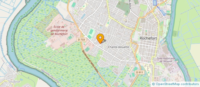 localisation de l'entreprise MADAME SYLVIANE MOREL  ROCHEFORT