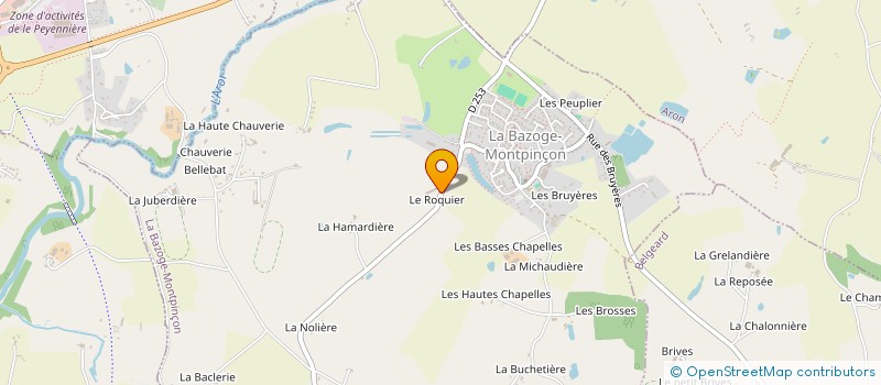 localisation de l'entreprise MADAME SYLVIANE MOUTIER  LA BAZOGE-MONTPINCON